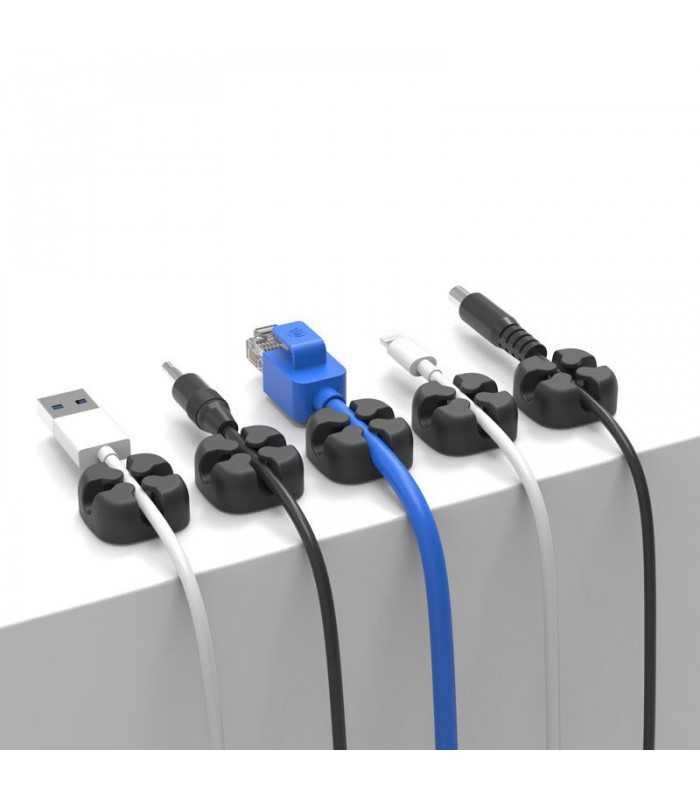 suport cablu 1 locas in cruce orico cbsx negru 23x23x10mm 1