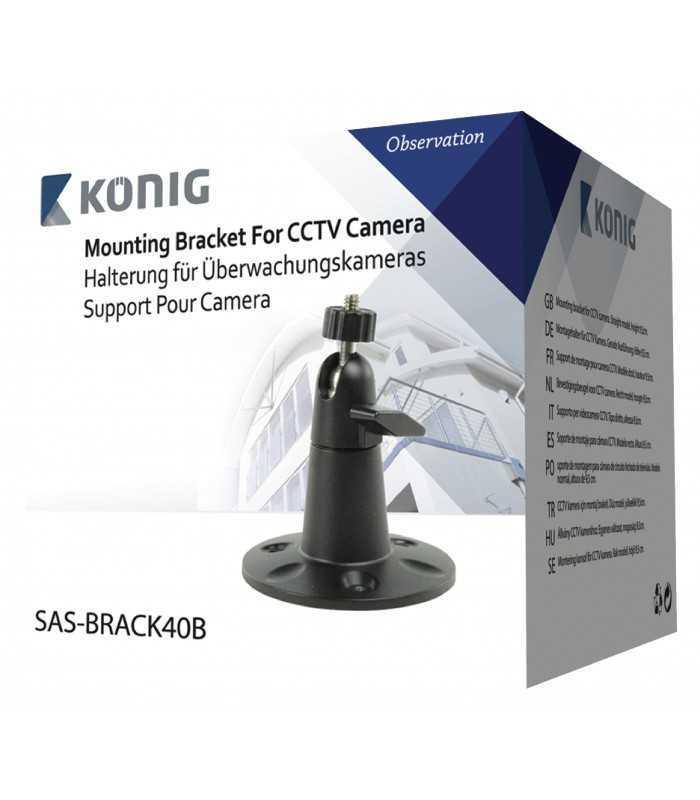 suport camera montabila neagra konig 80mm baza x 83mm lungime 2