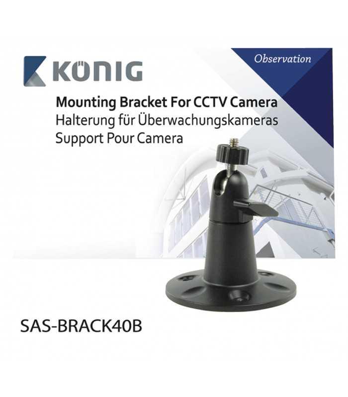 suport camera montabila neagra konig 80mm baza x 83mm lungime 3