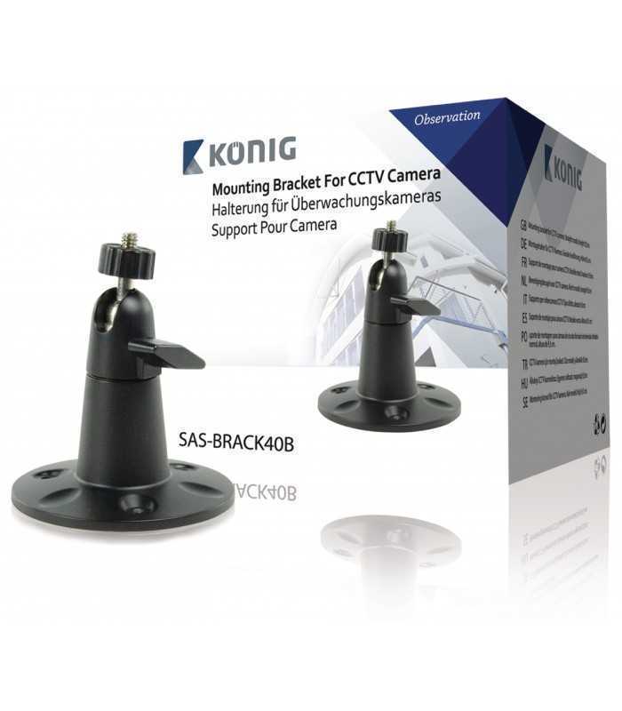 Suport camera montabila neagra Konig 80mm baza x 83mm lungime