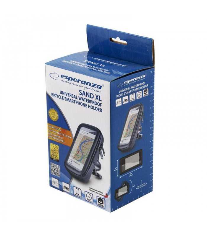 suport cu husa telefon prindere bicicleta 82x160mm sand esperanza 3