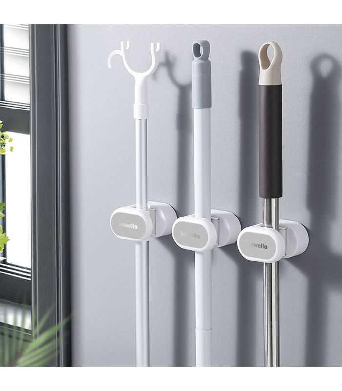 Suport de perete pentru scule sau unelte 70x70x45mm gri bewello