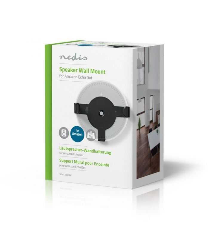suport difuzor de perete fix amazon echo dot max 1kg nedis 5