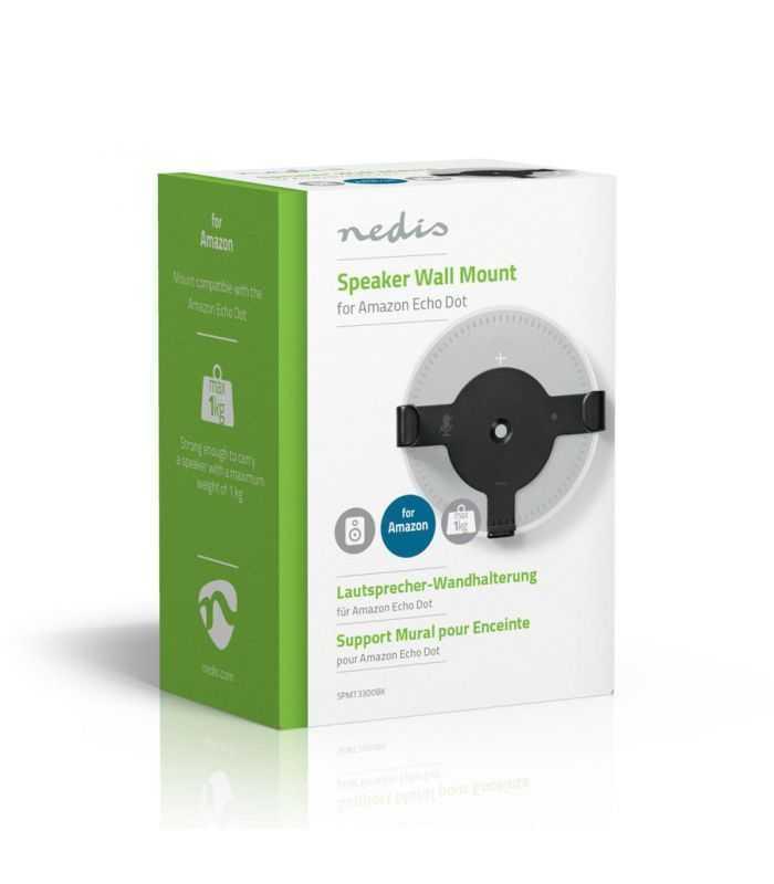 suport difuzor de perete fix amazon echo dot max 1kg nedis 6