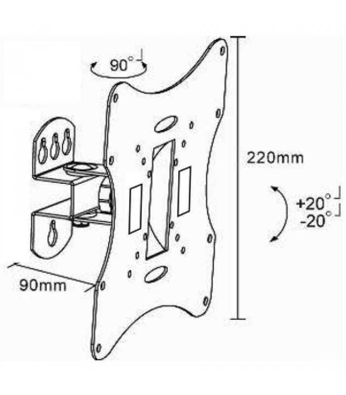 suport goobay tv lcd led 58 107cm 42 inch maxim 4