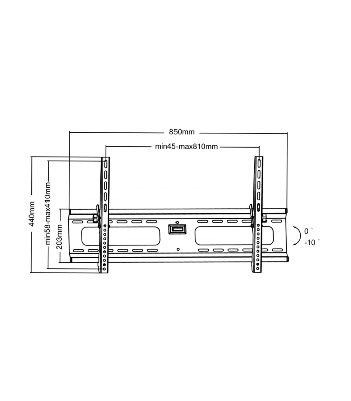 suport inclinabil lcd plasma max 75kg hq 1