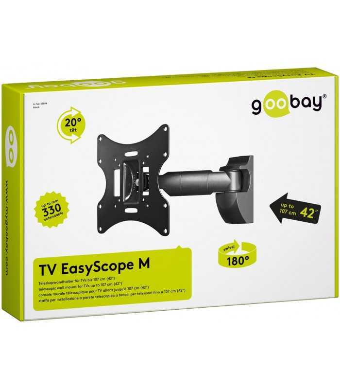 suport lcd 43 107cm 30kg 1 brat negru goobay 3