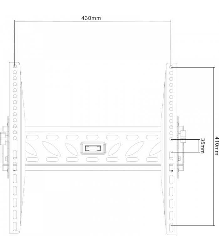 suport lcd tv 32 55 inch negru basic cabletech 2