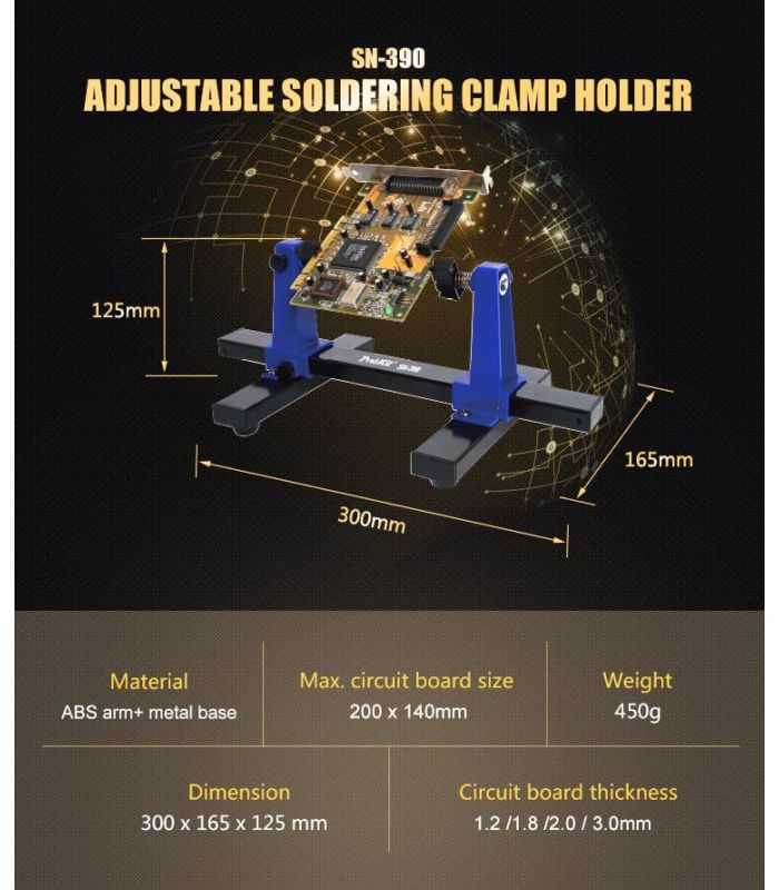 Suport Pcb De Cablaj Regalbil Material Abs Si Metal Pro Skit 30x165x125 Cm