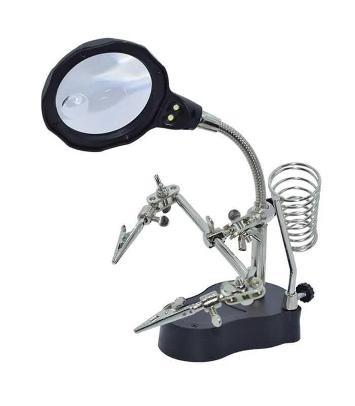 Suport PCB5 cu clesti de prindere cu lupa si pentru ciocan