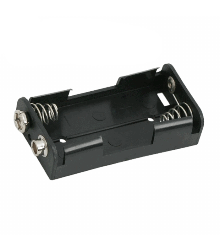 Suport pentru baterii 2buc AA cu mufa de conectare 9V