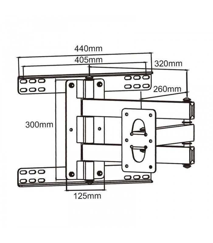 suport plasma lcd negru cabletech 1