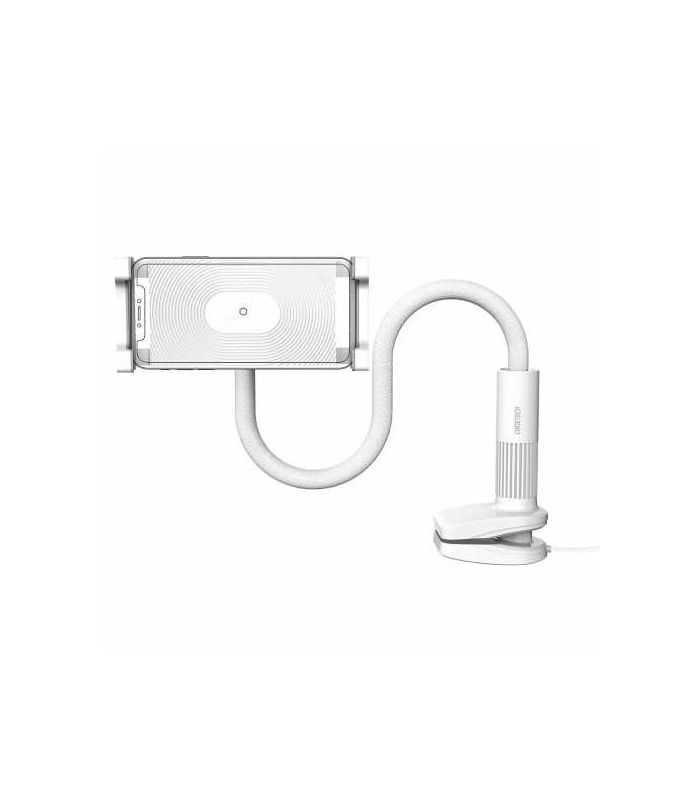 Suport Reglabil De Birou Pentru 47 97inchi Telefon Tableta Si Incarcare Wireless Alb Choetech T584 F 101wh