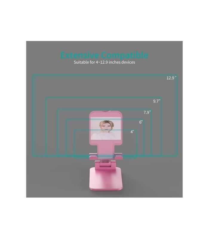 Suport Reglabil De Birou Pentru Telefon Si Tableta Choetech H88 Pk Hw Roz