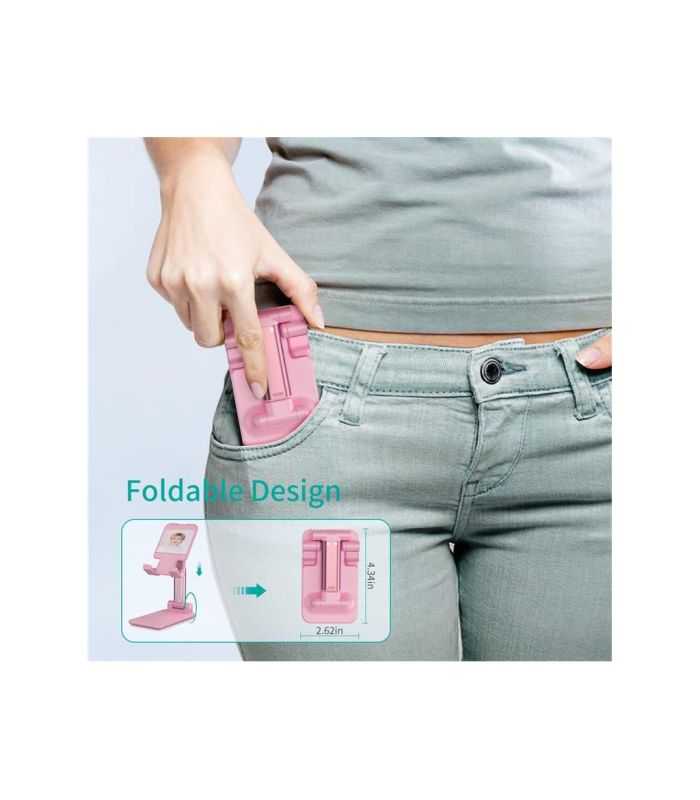 Suport Reglabil De Birou Pentru Telefon Si Tableta Choetech H88 Pk Hw Roz