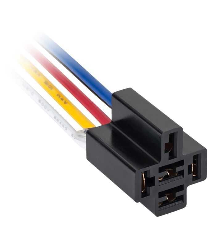 Suport releu auto 5 pini cu fire terminale PRE0008-1