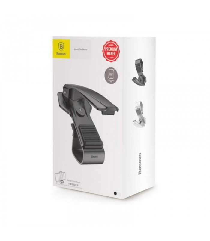 suport telefon 35 7inch baseus mouth negru pentru fixare pe bord 1