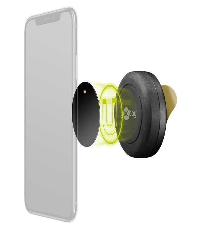 suport telefon 45mm magnetic cu dublu adeziv goobay 3