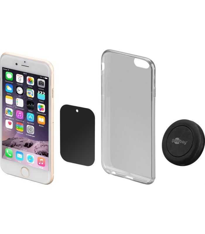 suport telefon 45mm magnetic cu dublu adeziv goobay 4