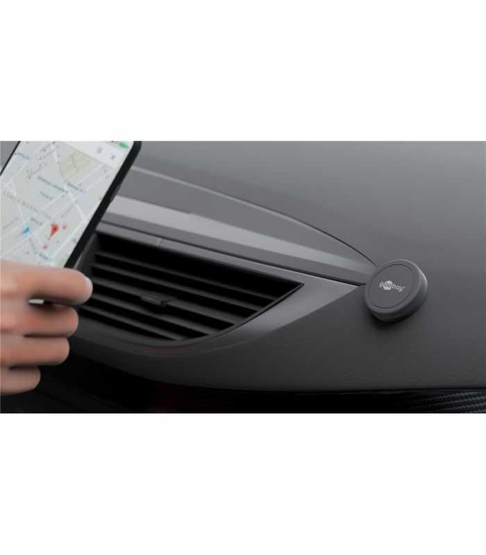 suport telefon 45mm magnetic cu dublu adeziv goobay 5