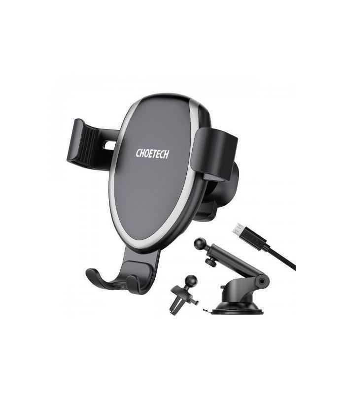 suport telefon cu incarcare wireless 10w 75w 5w choetech t536 s 1