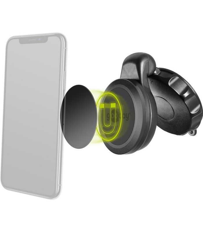 suport telefon magnetic cu ventuza pentru parbriz sau bordul auto goobay 2