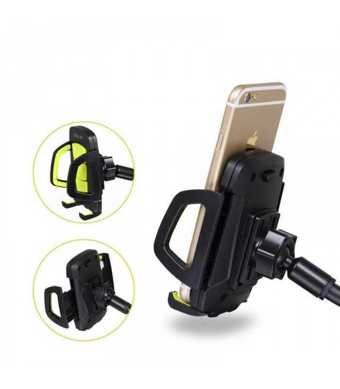 suport telefon negru auto cu montare pe geam golf ch07 1