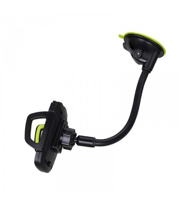 suport telefon negru auto cu montare pe geam golf ch07 2