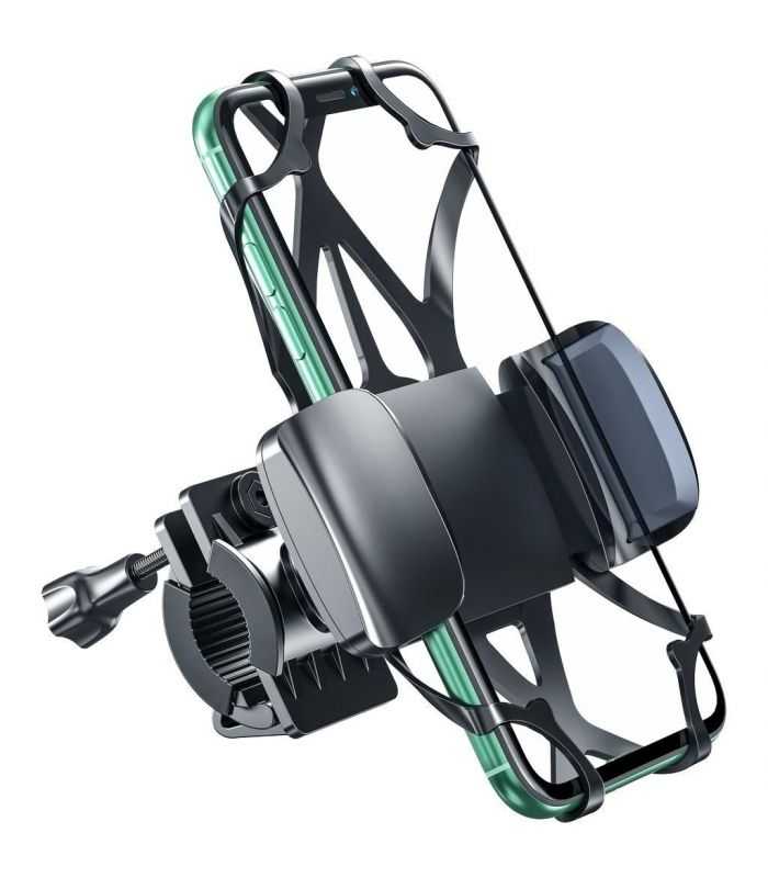 Suport telefon pentru bicicleta negru Inter-Tech MTH-200 55 x 70 x 120 mmm