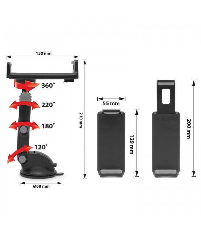 suport telefon tableta profesional gri mnc 3