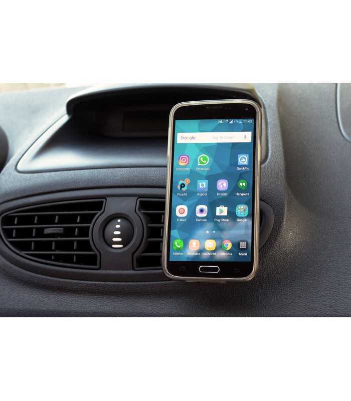 suport telefon universal magnet in grila ventilatie auto goobay 4