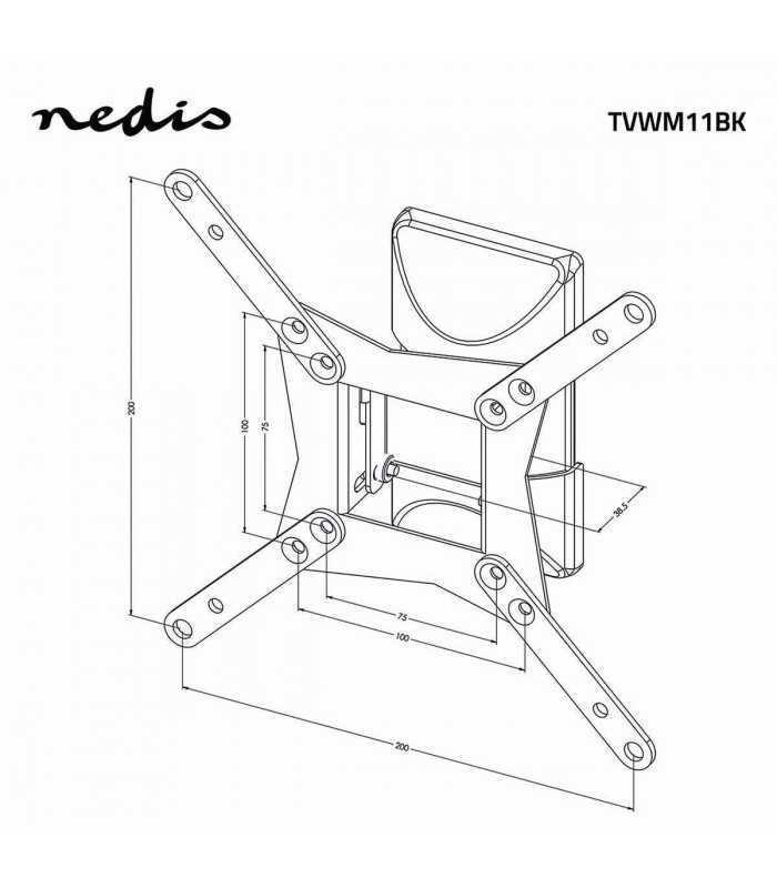 suport tv cu fixare pe perete 10 32 25 82cm 30kg nedis 7