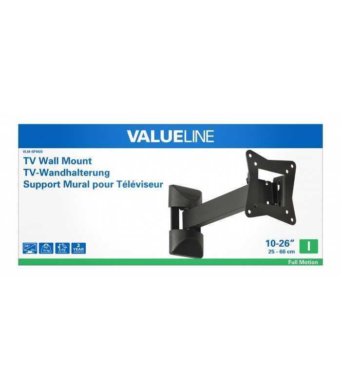 suport tv de fixare pe perete 10 26 25 66cm 15kg valueline 3