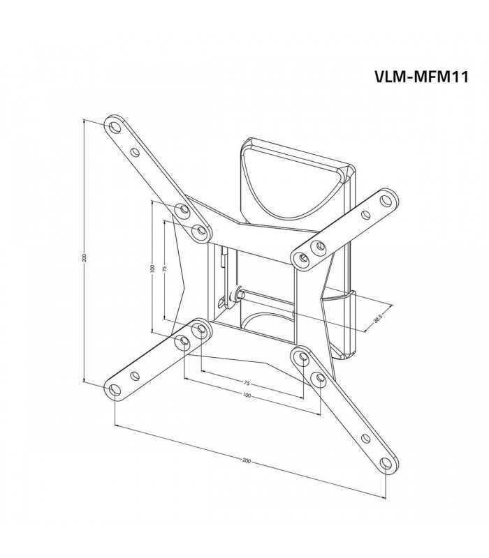 suport tv de fixare pe perete 10 32 25 82cm 30kg valueline 1