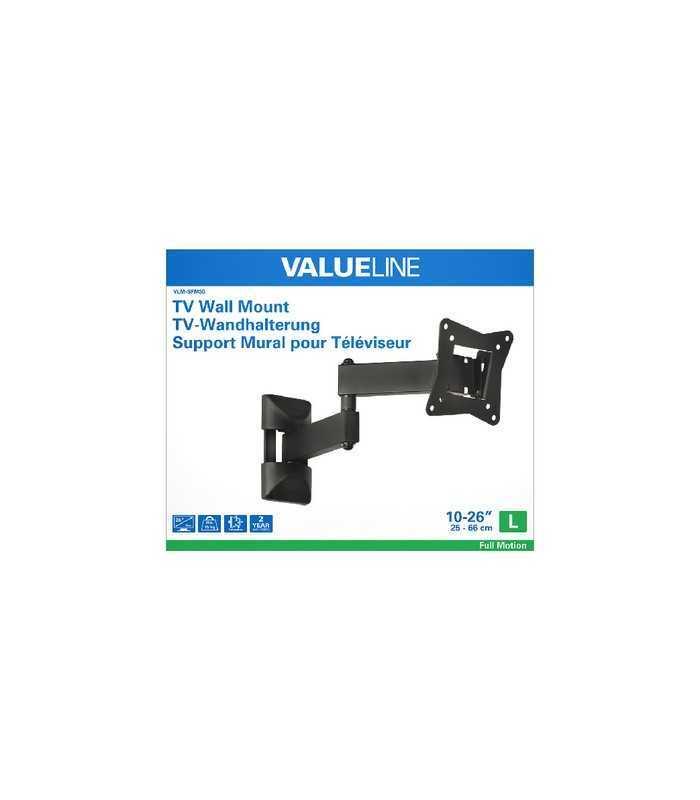 suport tv fixare pe perete 10 26 25 66cm 15kg valueline 2