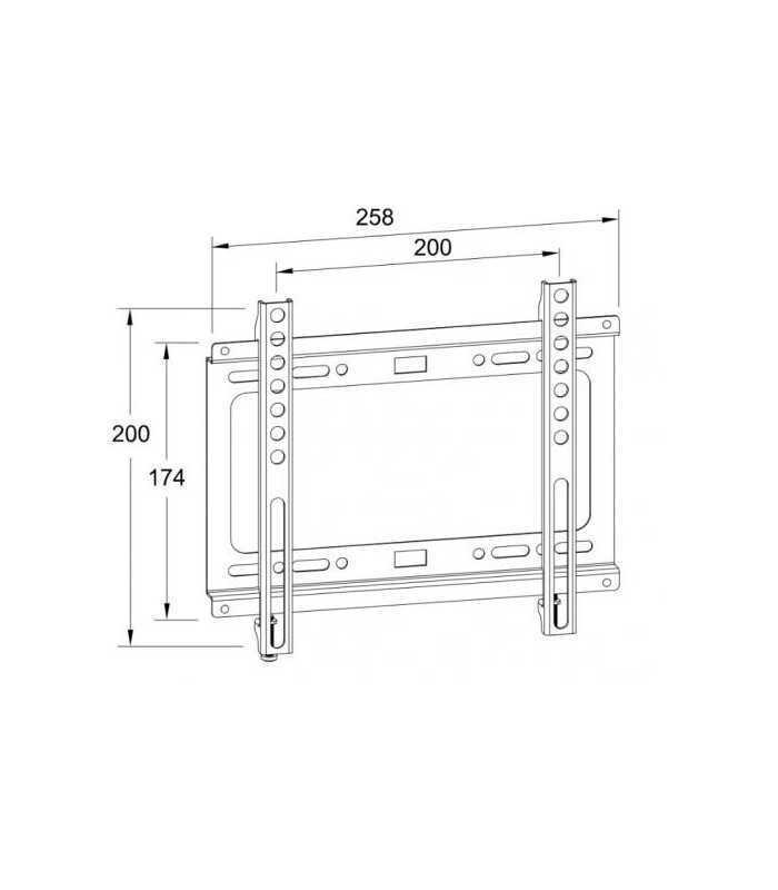 suport tv lcd de perete 13 43 fix well fx43 3