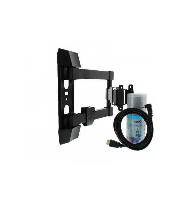 suport tv lcd de perete 23 55 inch reglabil 3 brate cablu hdmi solutie de curatat well 1