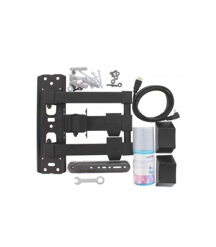 suport tv lcd de perete 23 55 inch reglabil 3 brate cablu hdmi solutie de curatat well 2