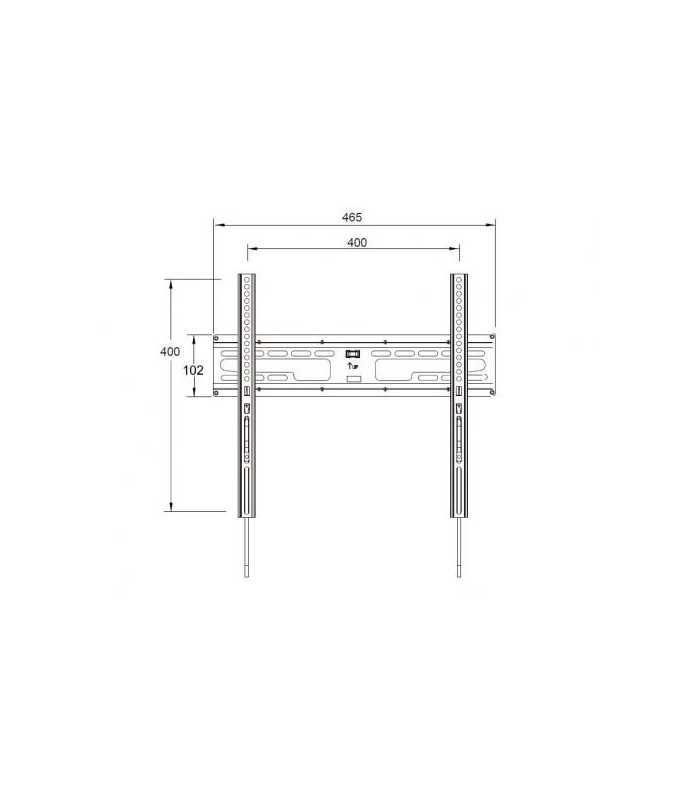 suport tv lcd de perete 23 60 fix cu snur well tvs lcd fxs60p wl 1