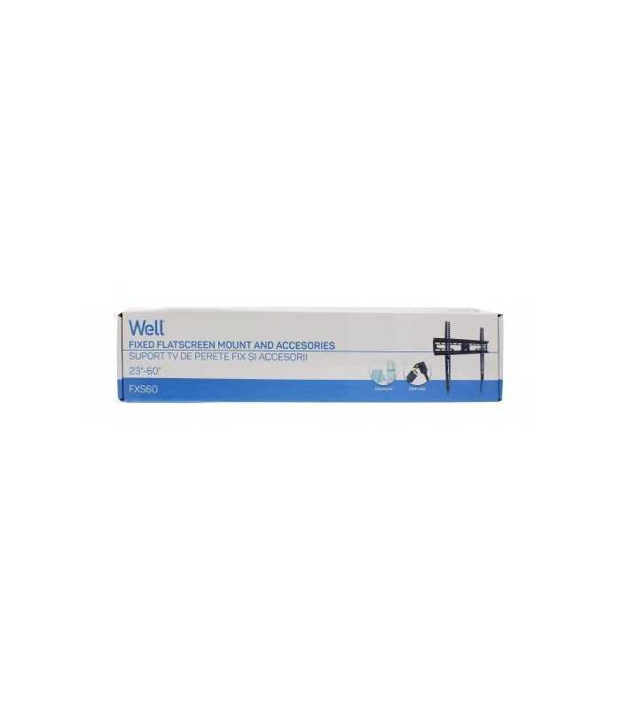 suport tv lcd de perete 23 60 fix cu snur well tvs lcd fxs60p wl 3
