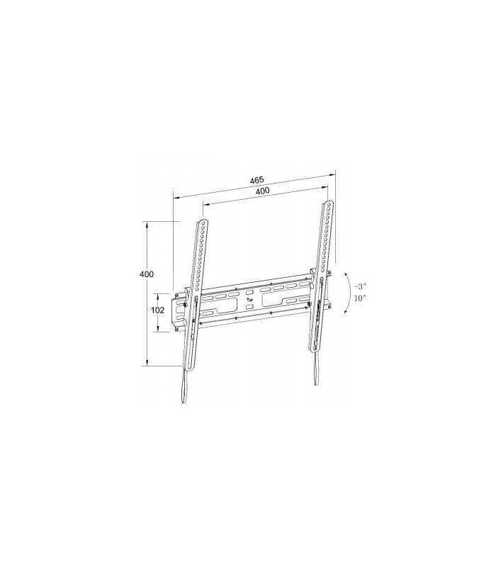 suport tv lcd inclinabil cu snur de perete 23 60 well 1