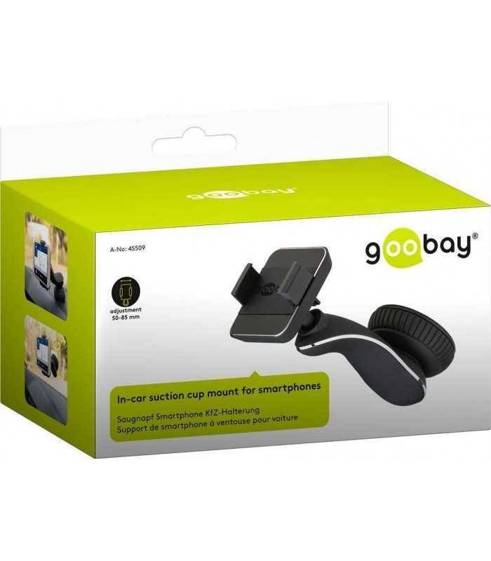 suport universal auto cu ventuza pentru smartphone goobay 5