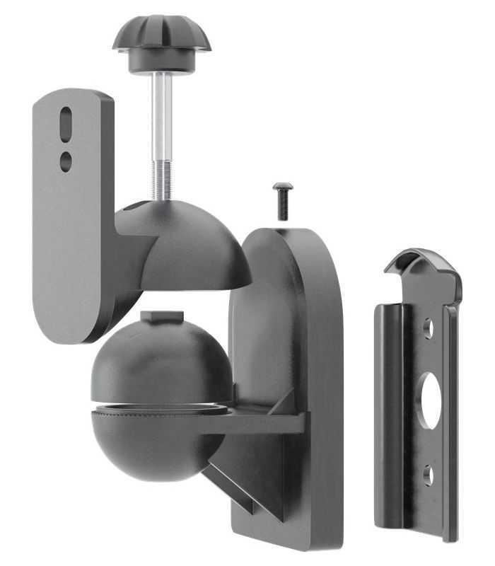 suport universal difuzor goobay 2buc pe perete regblabil 35kg negru 4