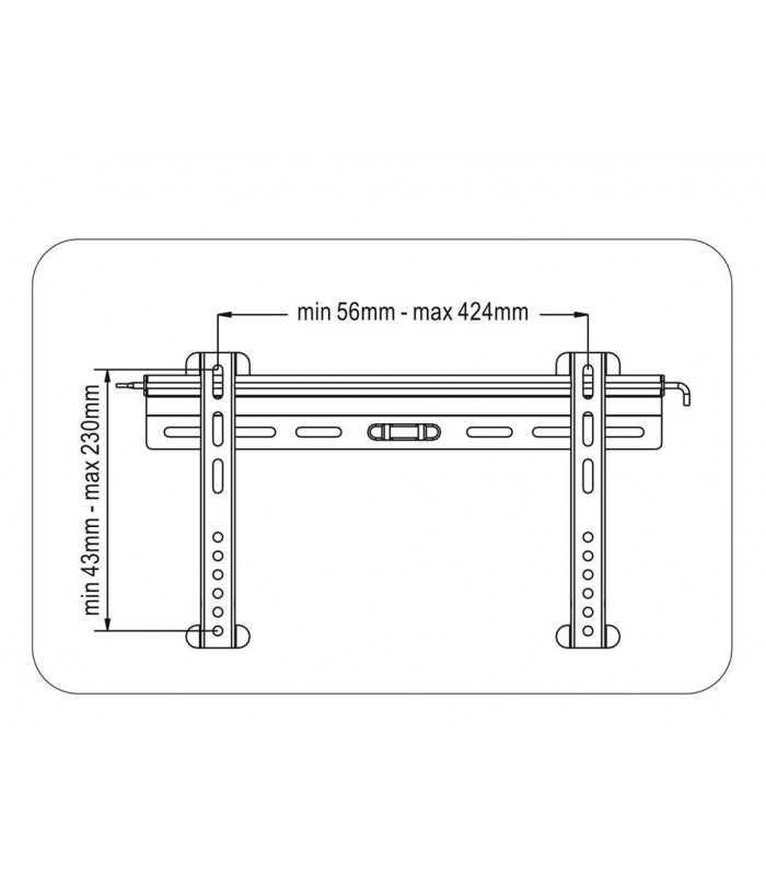 suport universal pentru lcd tv 23 58 inch 147cm max 45kg goobay 2