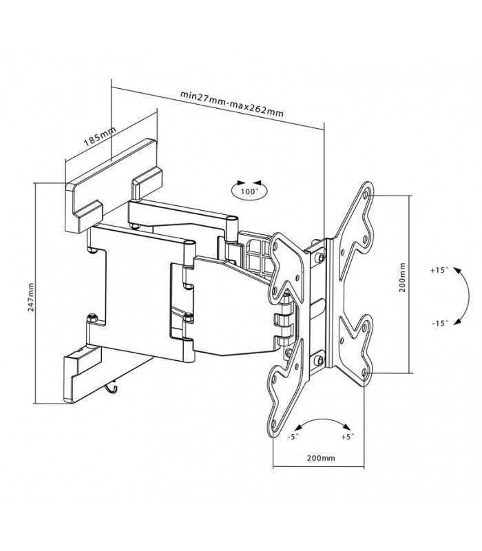 suport universal pt lcd 17 42 inch max 30kg goobay 2