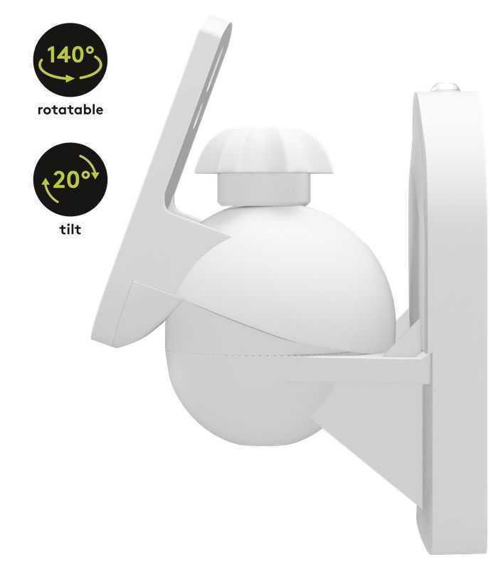 suporti difuzoare universal 2buc goobay pe perete regblabil 35kg alb 3