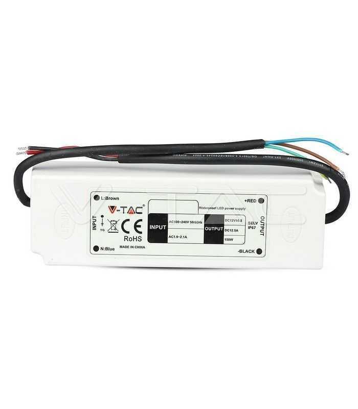 sursa alimentare banda led 12v 125a 150w ip67 v tac 7
