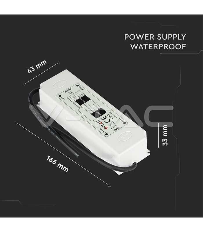 sursa alimentare slim ip67 12v 5a 60w v tac 1