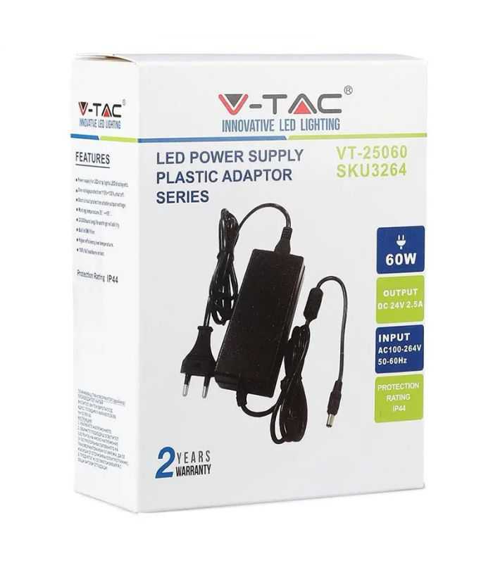 Sursa Alimentare Smps Slim 24v 25a 60w V Tac Sku 3264