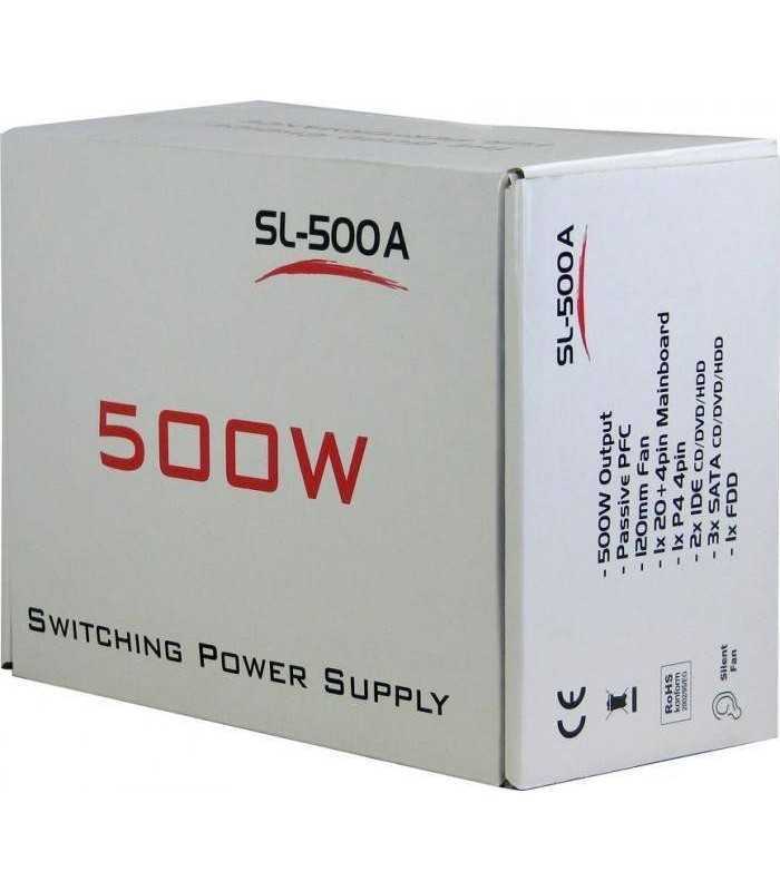 sursa atx 500w inter tech sl 500 plus 500w psu sl 500 3